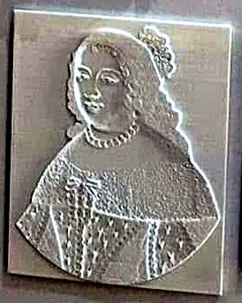 Lithophanie imprimée en 3D d’après le portrait d’Anne d’Autriche par Henri Beaubrun